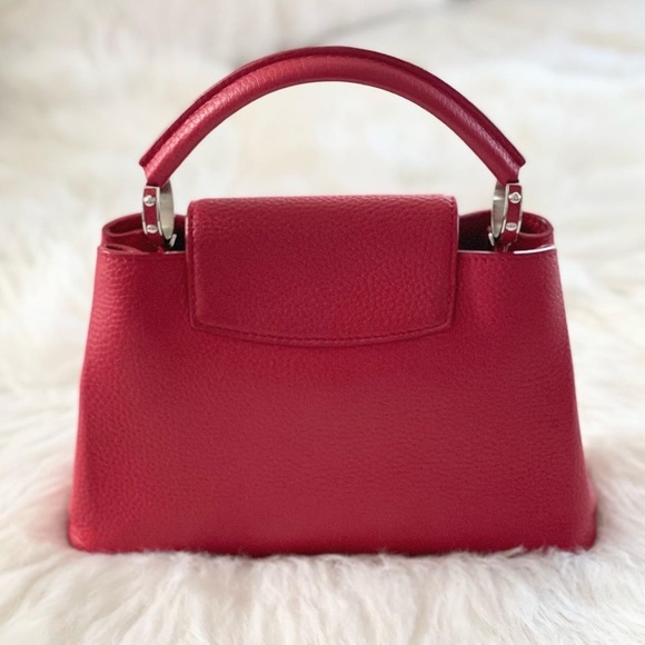 Louis Vuitton Red Capucine BB - Picture 2 of 10
